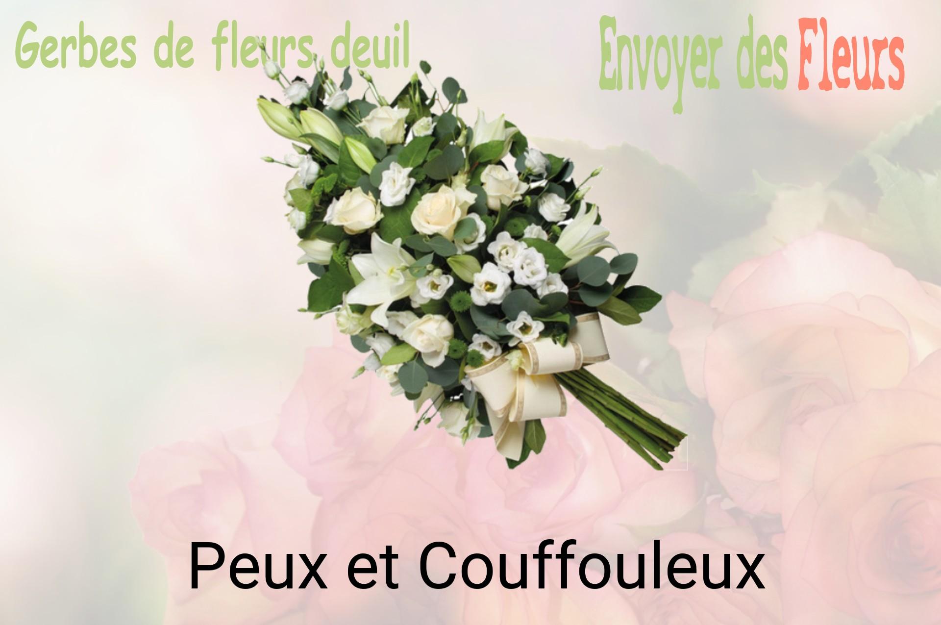 Gerbe de fleurs de deuil livrée à Peux-et-Couffouleux